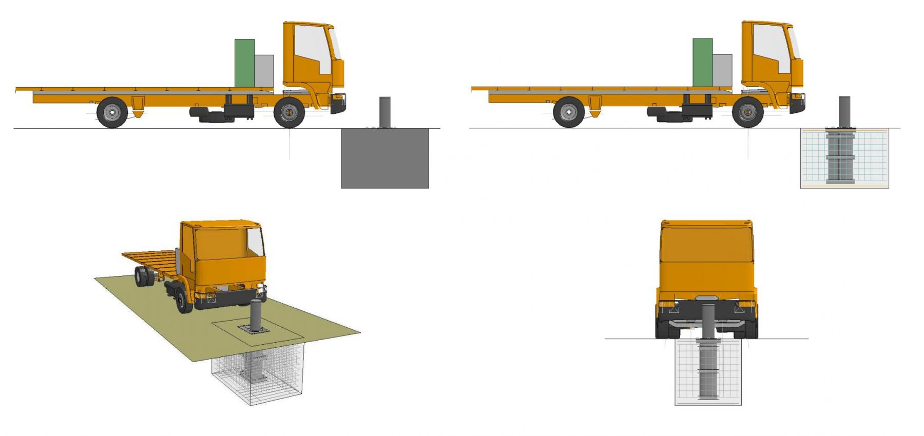 ani-ram bollard impact crash test 